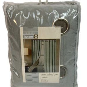 8 Curtain Panels Modern Home Target Blue Gray 84x54 REVERSIBLE Drapes Quilted